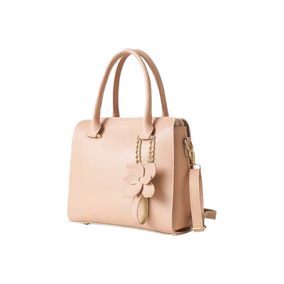 Jupes Beige Medium Faux Leather Elegant  Tote Bag