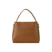 Jupes Brown Faux Leather Sleek and Smart Handbag