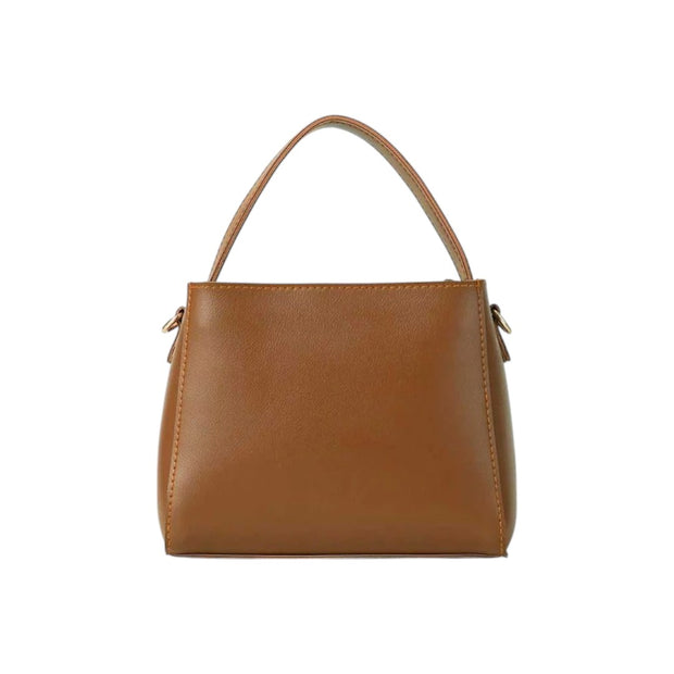 Jupes Brown Faux Leather Sleek and Smart Handbag