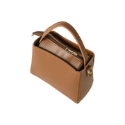 Jupes Brown Faux Leather Sleek and Smart Handbag