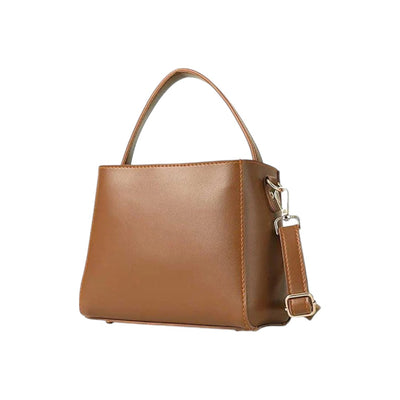 Jupes Brown Faux Leather Sleek and Smart Handbag