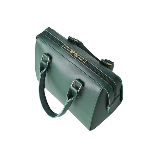 Jupes Green Faux Leather Elegant Style Handbag