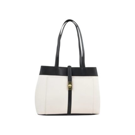 Jupes Two-Tone Faux Leather Tote Bag